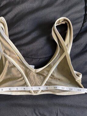 Like New The Bendy Brand Silhouette Sports Bra  - Green, Size S